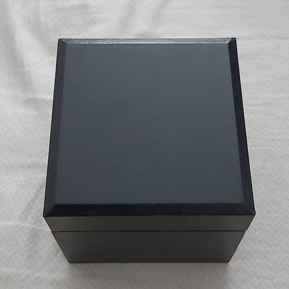 Navy Blue Wooden Box - Picture 1 of 3